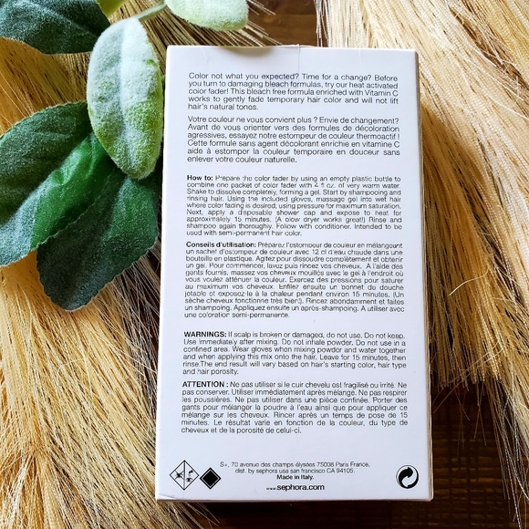 3Pc Sephora Hair Heat Activated Color Fader - Picture 3 of 10